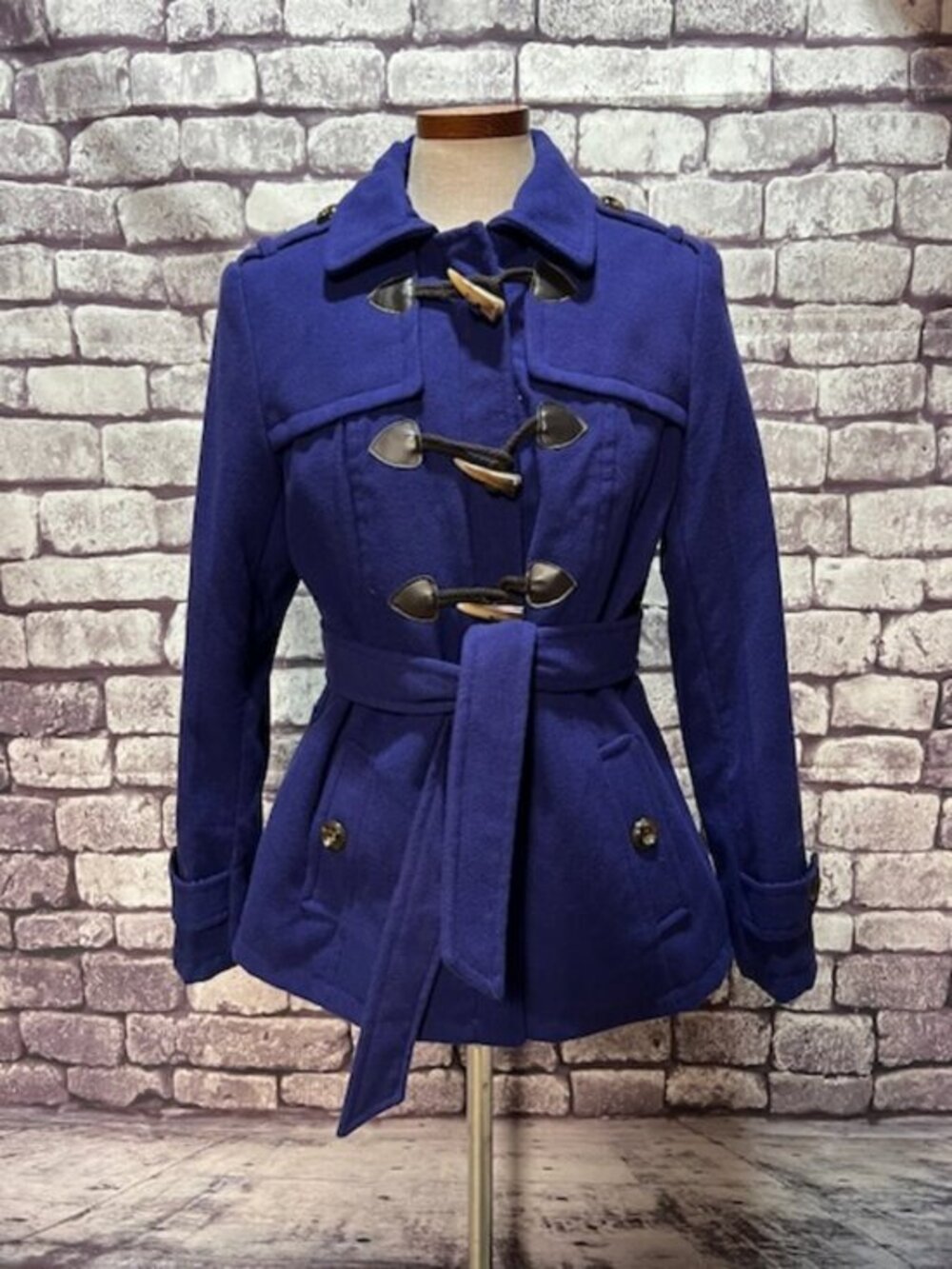 George Blue Long Sleeve Coat Size M